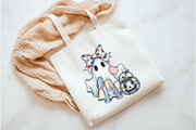 Halloween Blue Denim Ghost Png, an Illustration by Watercolor design (Thumbnail 3 of 3)