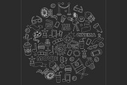 It's movie time! Linear vector set, a Texture Illustration by Art Loft (Thumbnail 13 of 16)
