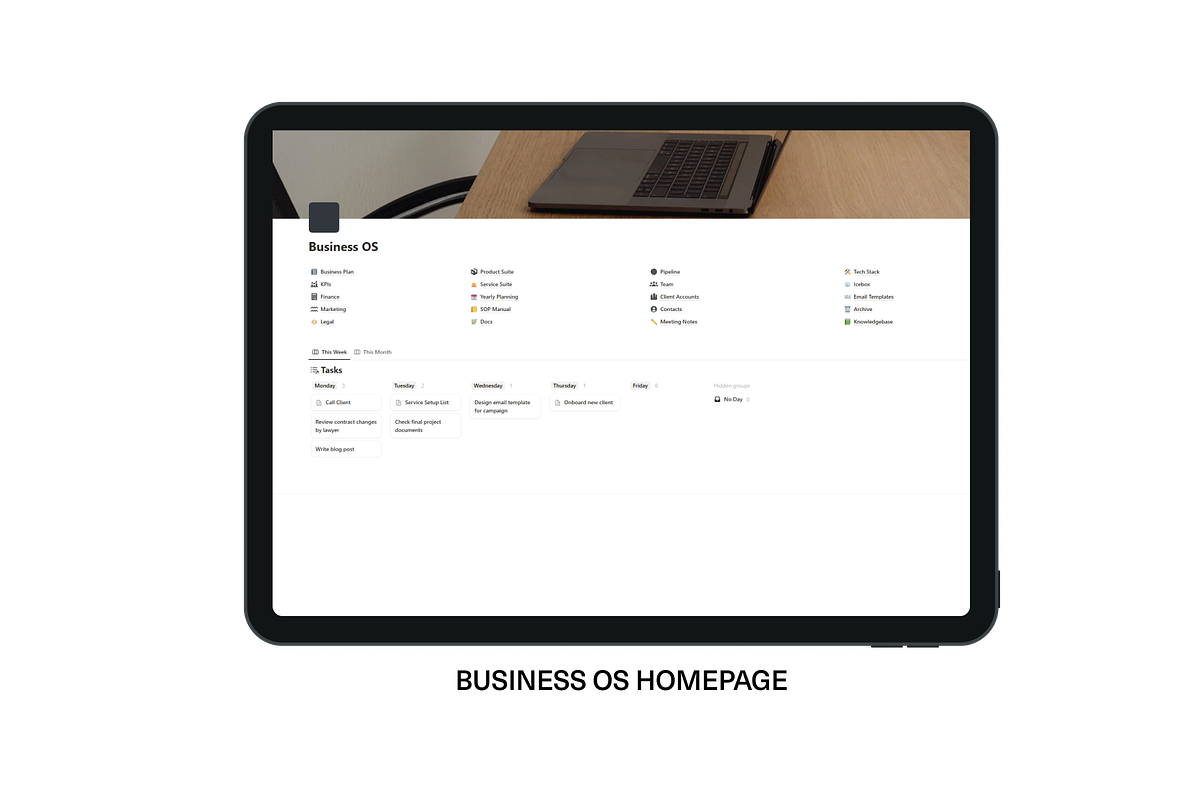 Business OS Notion Template, an App Template by Gem Media (Photo 1 of 6)