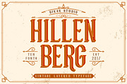Hillenberg+Extras, a Serif Font by Dikas Studio (Thumbnail 1 of 7)