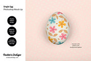 Single Egg Easter Photoshop Mock-Up, a Product Mockup by Rocket & Indigo (Thumbnail 1 of 2)