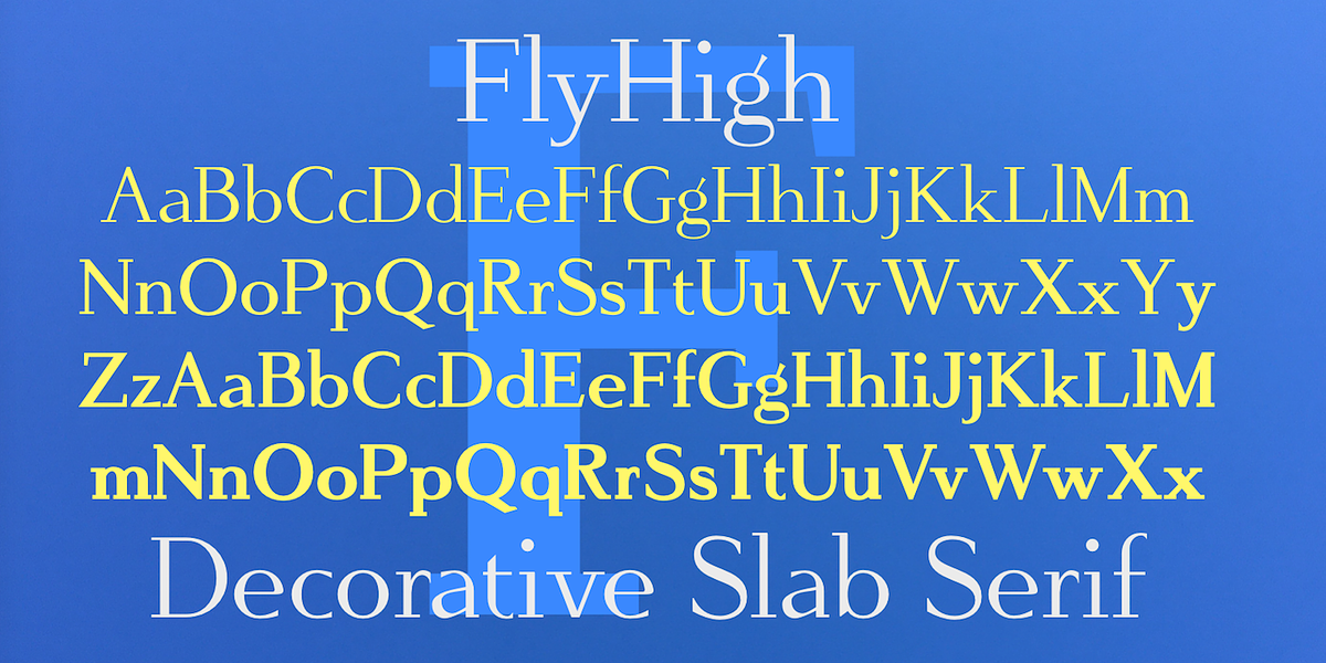 FlyHigh, a Slab Serif Font by Ingrimayne Type (Photo 3 of 10)