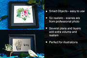 Frame Mockup Set - Butterfly, a Print Template by Art Mara (Thumbnail 3 of 7)