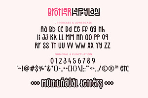 Brother Happyland - Fun Cute Font