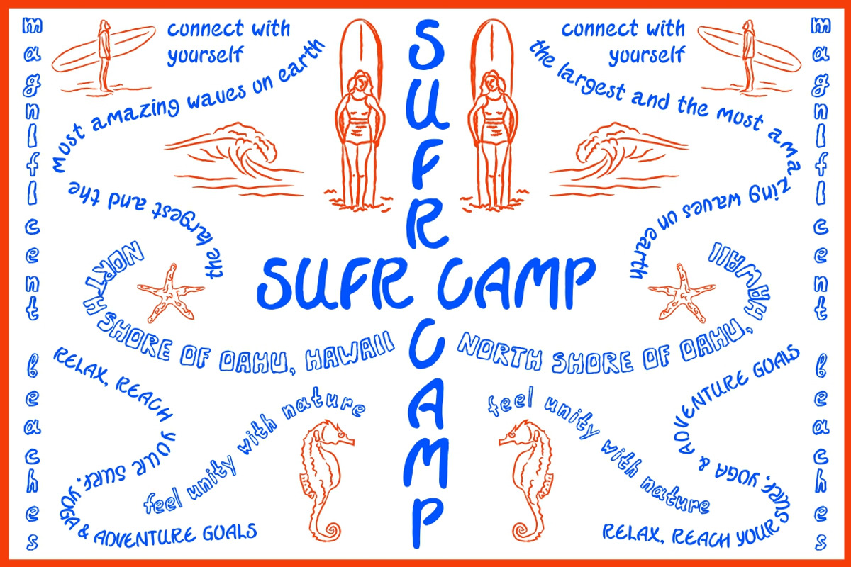 Surf Camp & Whitewater fonts + bonus, a Handwritten Font by Fat Hamster (Photo 3 of 7)