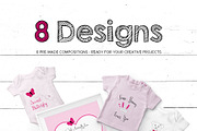 Girlie Doodles Design Set, a Decorative Illustration by Maggie Stilwell Design (Thumbnail 4 of 7)