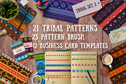 2.Tribal patterns, brushes and cards, a Pattern Graphic by SwetTS (Thumbnail 1 of 6)
