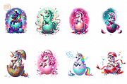 Newborn Unicorn PNG Clipart Cute., an Object Illustration by KennedyStudio (Thumbnail 2 of 5)
