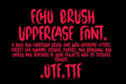 Echo Brush Upper Case Font, a Script Font by akropol (Thumbnail 1 of 4)