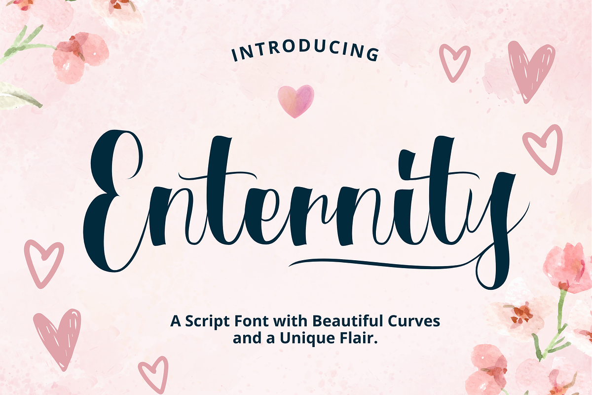 Enternity, a Script Font by Gatype (Photo 1 of 9)