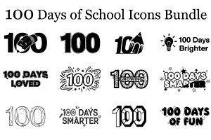 100 Days Classroom Elements, an Illustration by Artivon