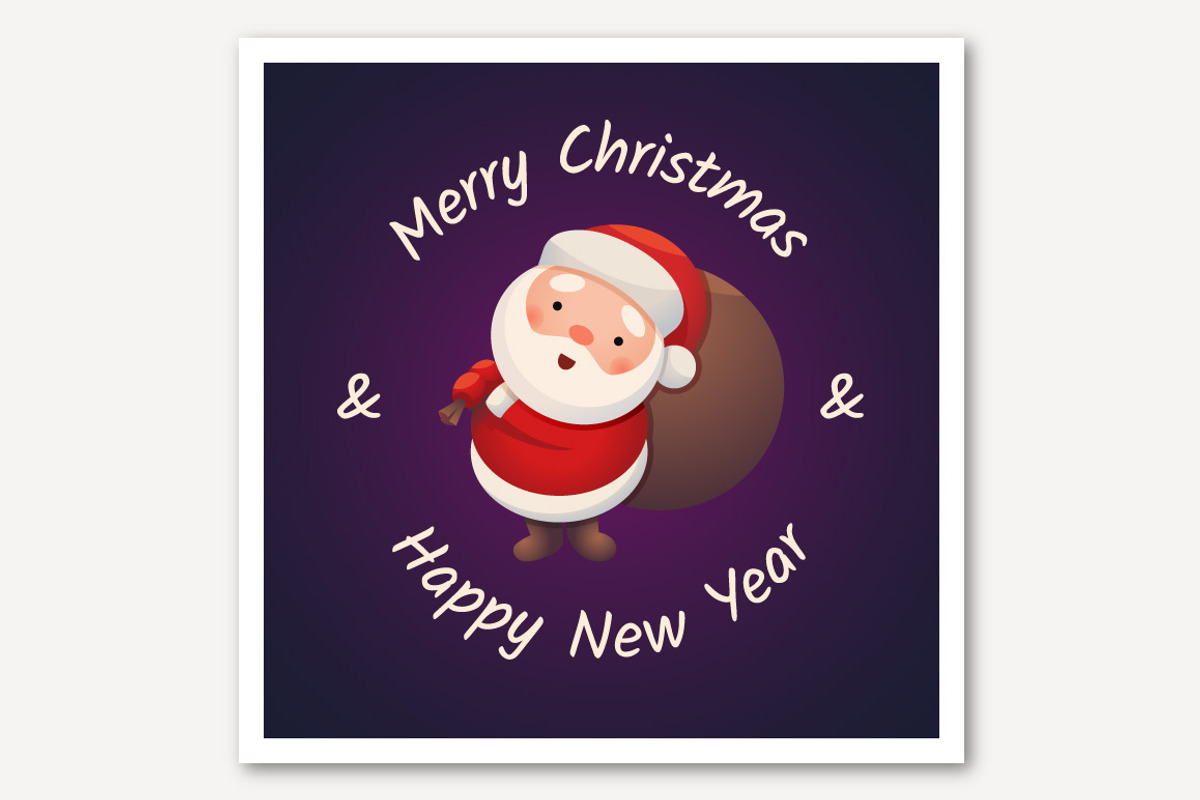Santa Claus Greeting Card, a Card Template by Greeek