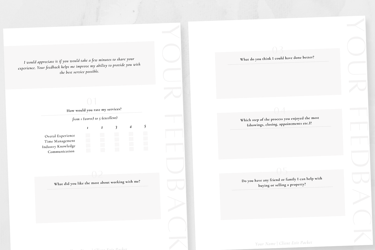Buyer Bundle: Welcome Exit Packets, a Brochure Template by ZoaniDesign (Photo 6 of 10)