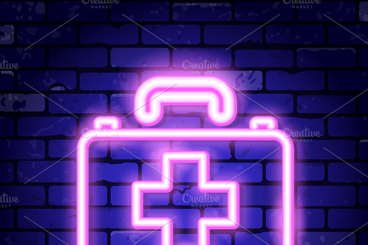 Medical Neon Signboards, a Decorative Illustration by TAlex (Photo 3 of 6)