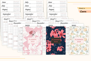 Monthly Calendar 2023 -2025 Planner