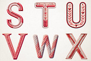 Valentine Embroidery Alphabet png, an Illustration by RobertsArt (Thumbnail 5 of 7)