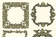 Collection vintage engraved frames., a Decorative Illustration by Vector Engraving (Thumbnail 11 of 31)