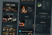 Indian Restaurant Landing Page, a Landing Page Template by SLAB! Design (Thumbnail 3 of 3)