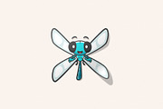 Dragonfly Logo Mascot, an Animal Illustration by Sargatal (Thumbnail 4 of 4)