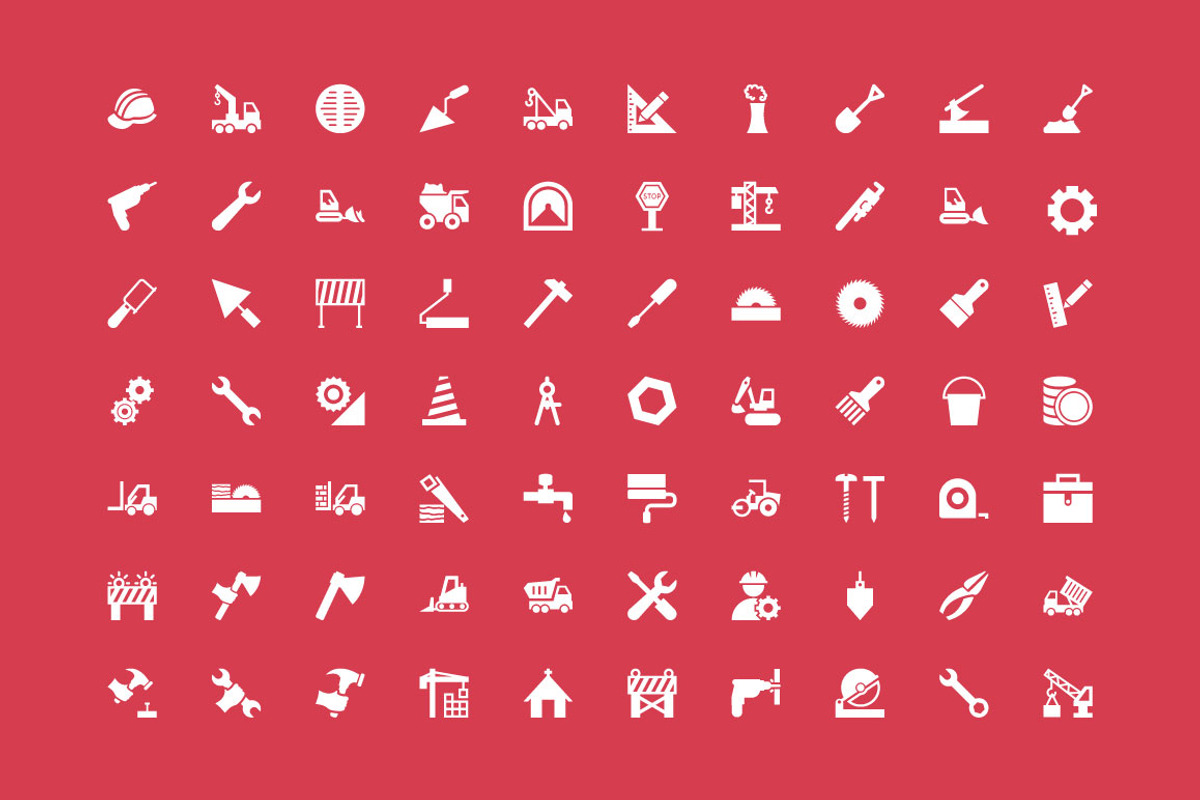 125+ Construction Vector Icons preview 2