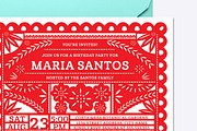 Papel Picado Invite Template, an Invitation Template by origamiprints (Thumbnail 2 of 2)