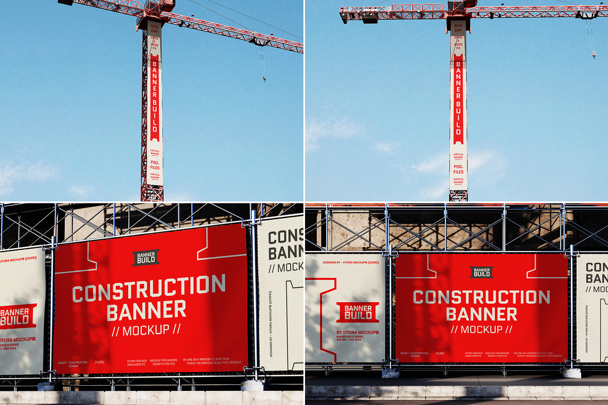 40 Construction Banner Mockup Bundle, a Mockup by Vitora Mockup (Photo 12 of 12)