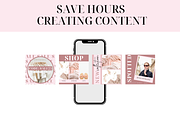 Ecommerce Pink Instagram Templates, a Social Media Template by Oh So Social Boutique (Thumbnail 5 of 5)