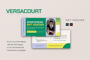 Versacourt - Gift Voucher, a Print Template by StreaksideStd