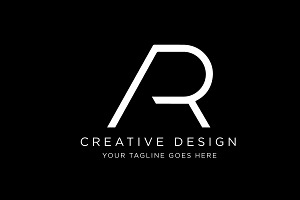 Minimal Letter AR Logo Design, a Branding & Logo Template by SaaDesigns