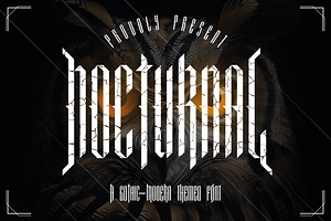 Nocturnal - Gothic Condensed, a Blackletter Font by JumboDesign