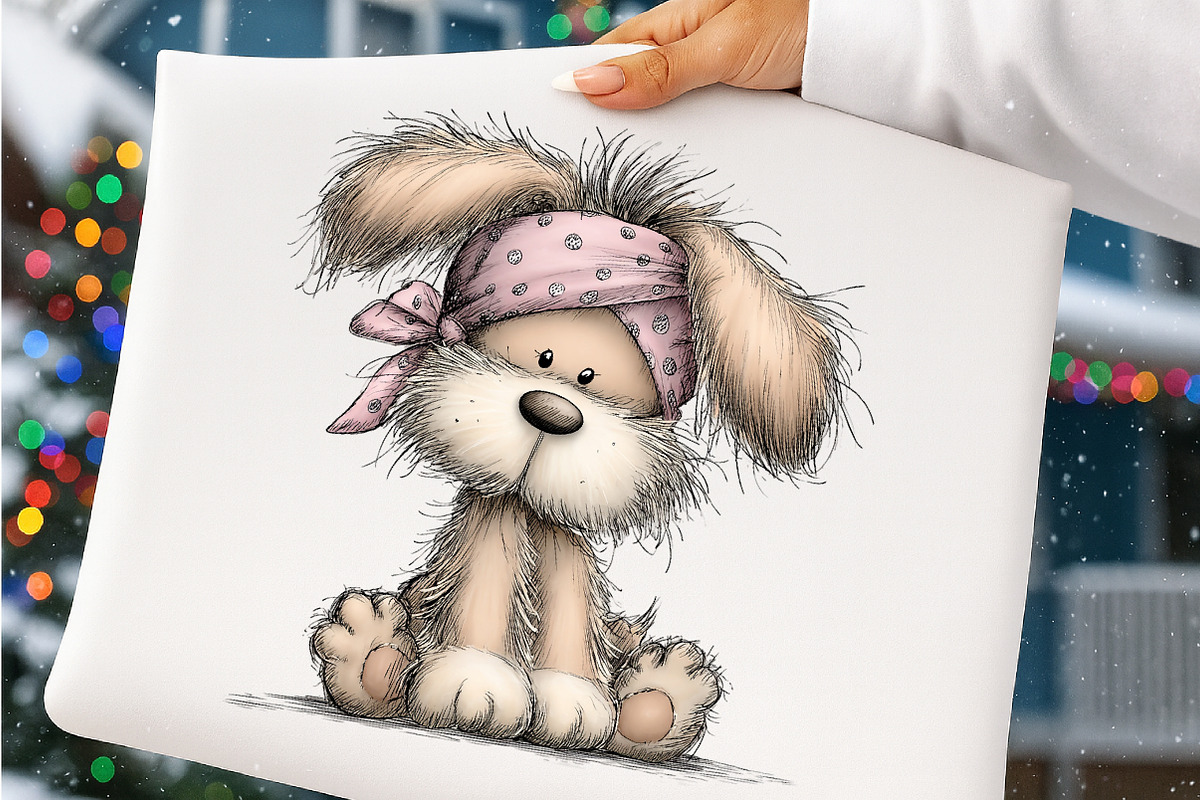 Whimsical easter dogs clipart, an Illustration by SinaCreation (Photo 9 of 11)