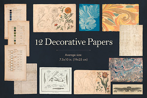 165 Vintage Paper Ephemera Vol. 1