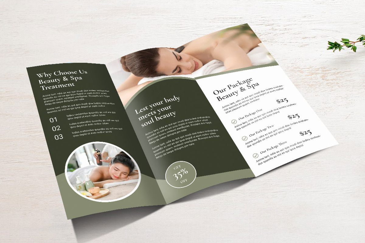 Beauty & Spa Brochure, a Brochure Template by yanindesign (Photo 3 of 3)