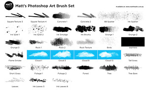 Matt's Photoshop Art Brush Set