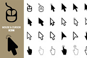 Mouse Cursor and Pointer Icon Set, an Outline Icon by hkmonir (Thumbnail 2 of 2)
