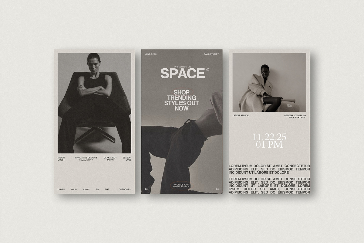 RAYO | Social Media Kit Bundle, a Social Media Template by Pixel Grid (Photo 4 of 10)