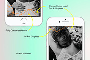 Mid-Modern Wedding Geofilter, a Social Media Template by Uno Bello Design Studio (Thumbnail 2 of 3)