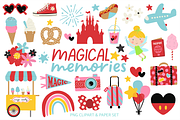 Magical Memories Clipart Paper Set, a Seasonal Illustration by Studio Hello Joy (Thumbnail 1 of 3)