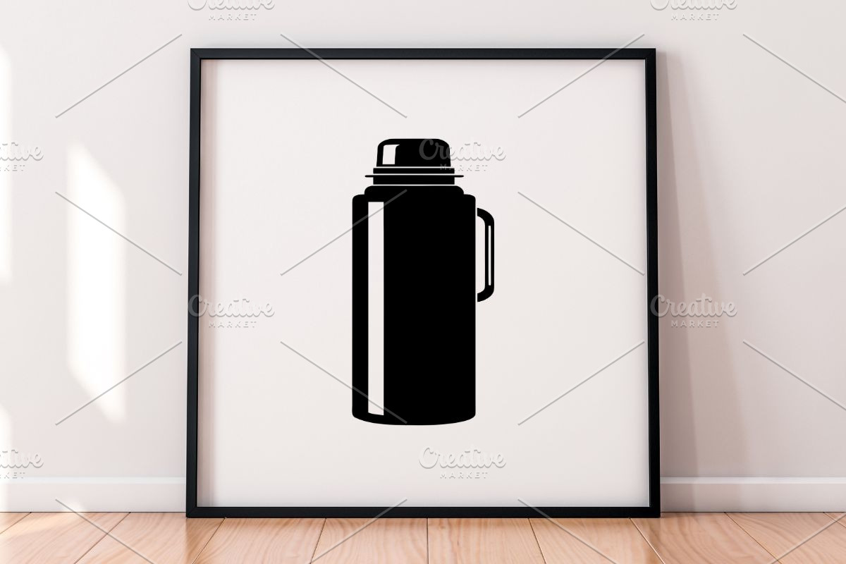 Thermos Silhouette SVG, an Object Illustration by newminddesign (Photo 4 of 5)