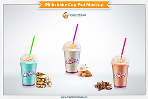 Milkshake Psd Mockup