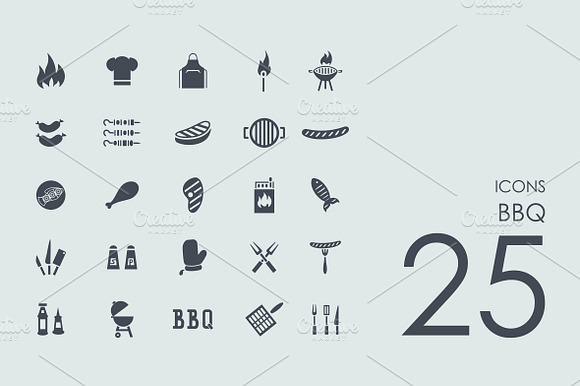 25 Bbq Icons