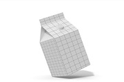 Floating Milk Box Packaging Mockup, a Product Mockup by graphypix (Thumbnail 4 of 4)