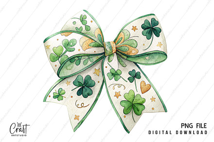St. Patrick's Day Bow Clipart PNG