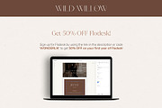 Luxury Flodesk Email Templates, an Email Template by Wonderlik Webdesign (Thumbnail 7 of 9)