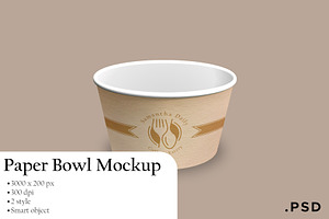 Paper Bowl Mockup