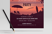 Summer Party Flyer Design Template, a Flyer Template by MightyDesign (Thumbnail 5 of 8)