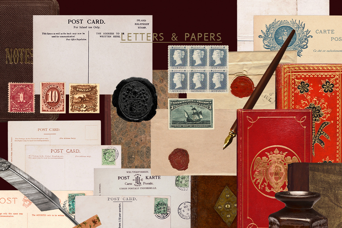 WRITTEN AFFAIR Collage Pack, an Object Graphic by Desert Poetic (Photo 4 of 19)