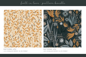 Fall Florals Digital Paper DH