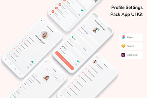 Profile Settings Pack App UI Kit