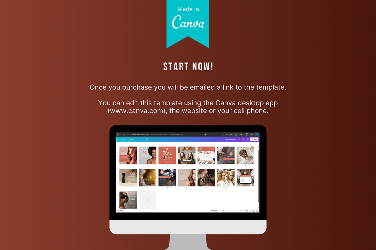 Luxury Hair Salon Social Media, a Social Media Template by Sincerely Media (Photo 9 of 9)